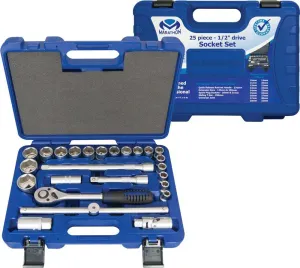 Marathon Socket Set 1/2 Inch Drive - 25 Piece Set