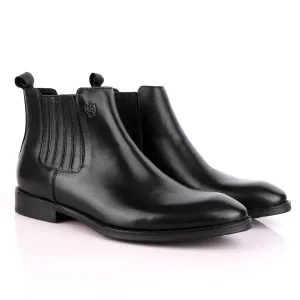 Massimo Dutti High tops Brogues Leather Chelsea Black Boot