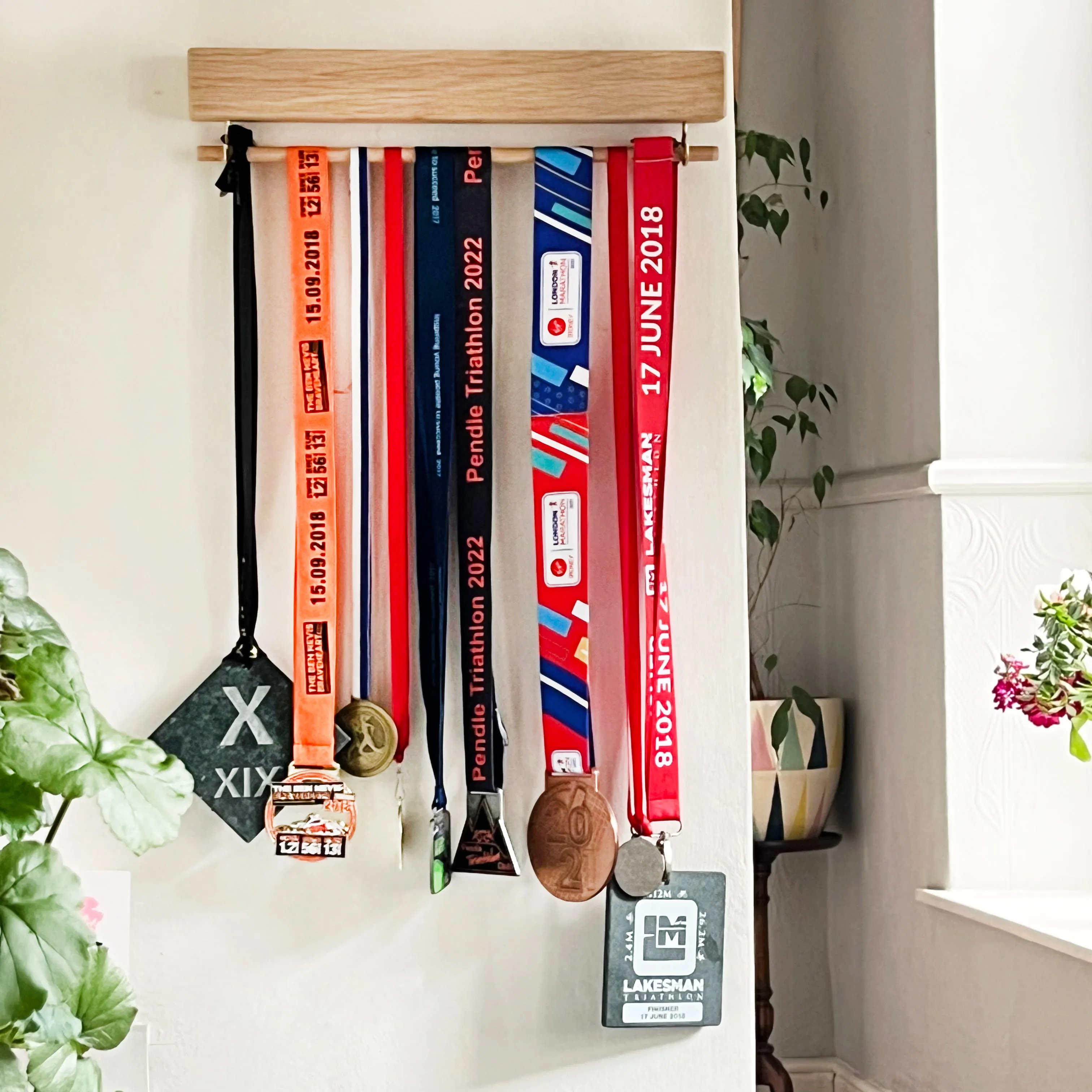 Medal Display Holder In Oak