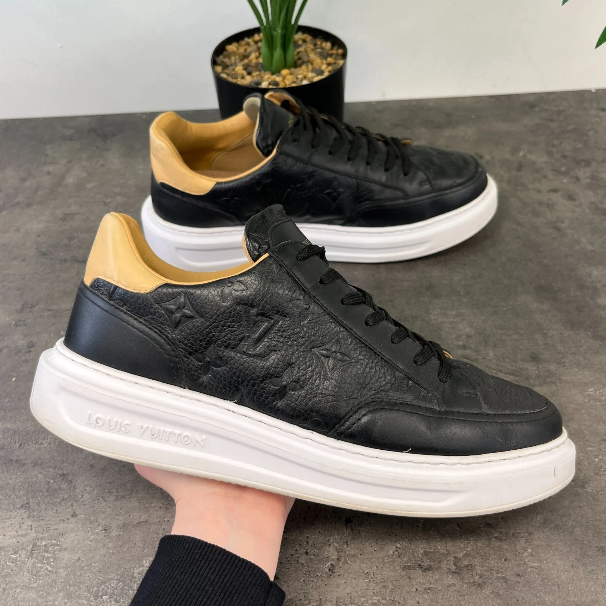 Men's Beverly Hills Low Trainers Black Size EU 41 / UK 7