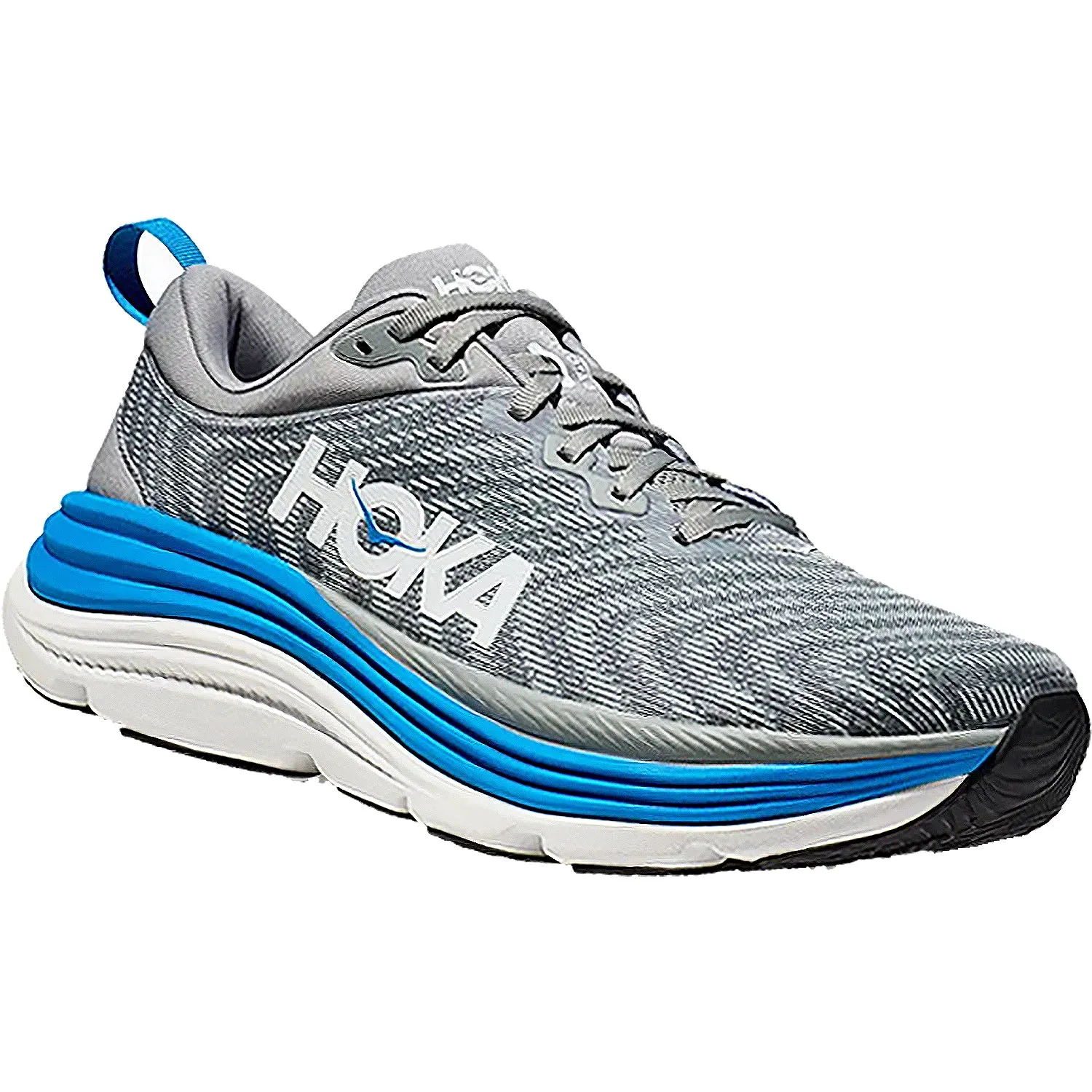 Men's Hoka Gaviota 5 Limestone/Diva Blue Mesh