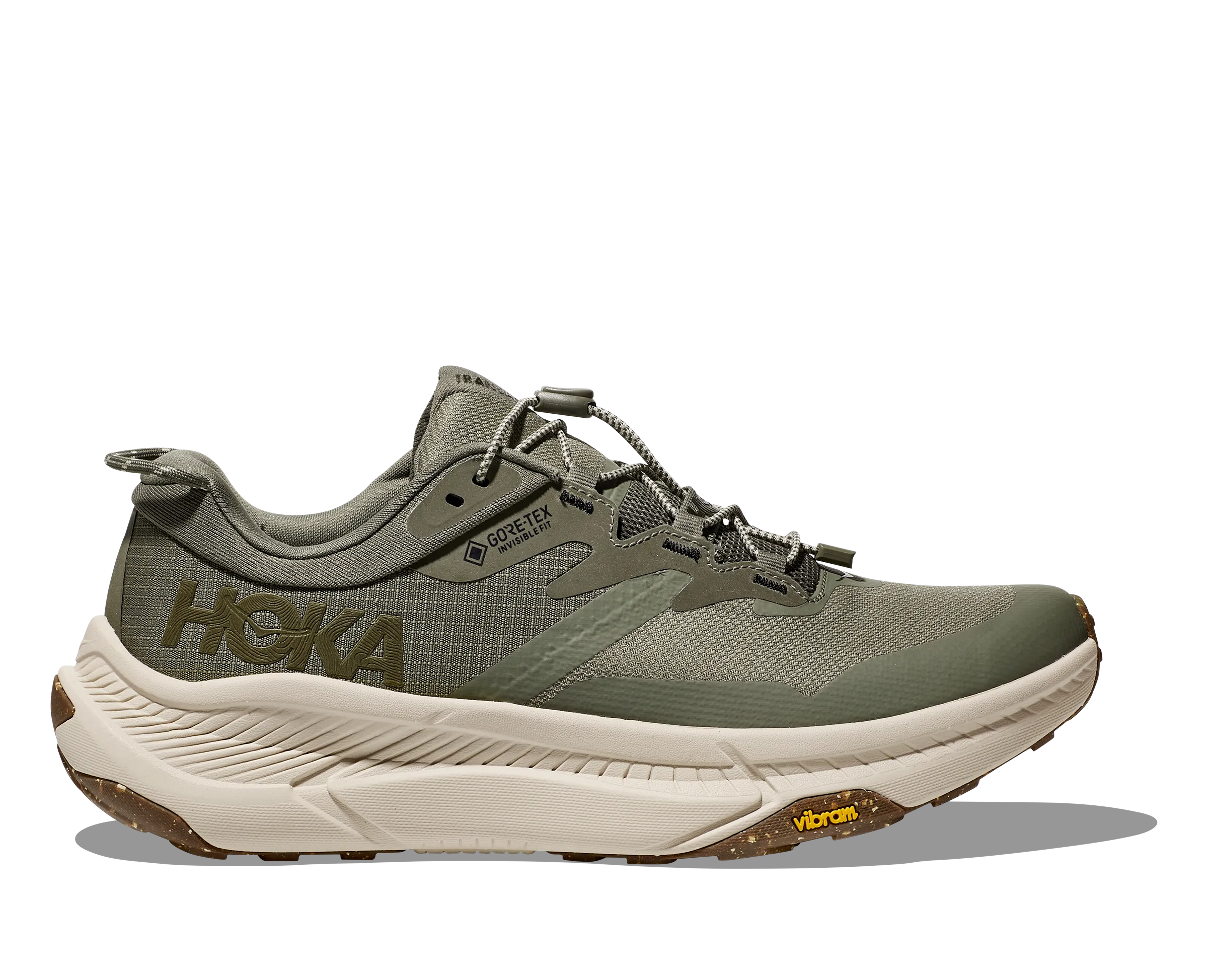 Men's Hoka Transport GTX Color: Slate / Oat Milk