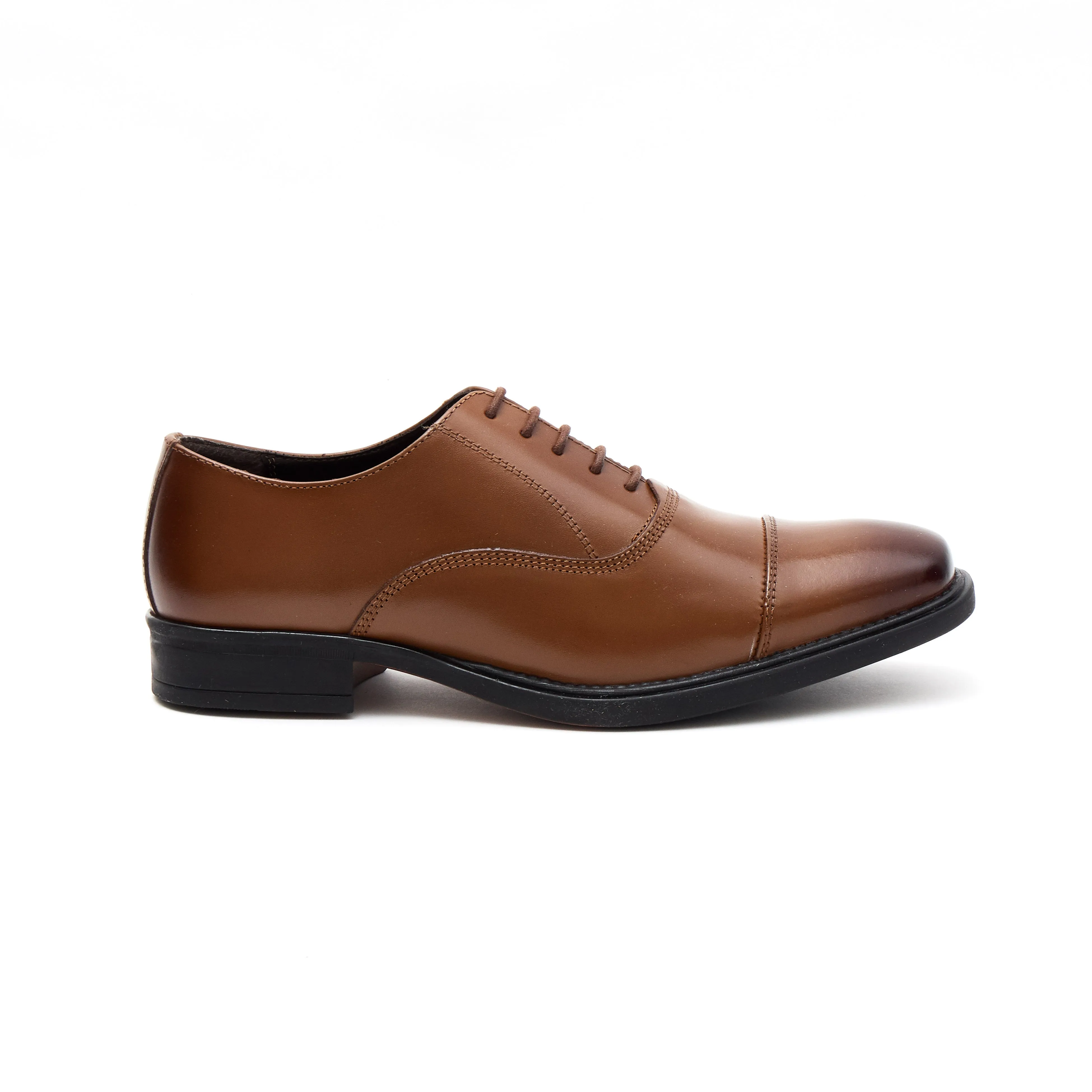 Mens Leather Formal Comfort Shoes-30977_Tan