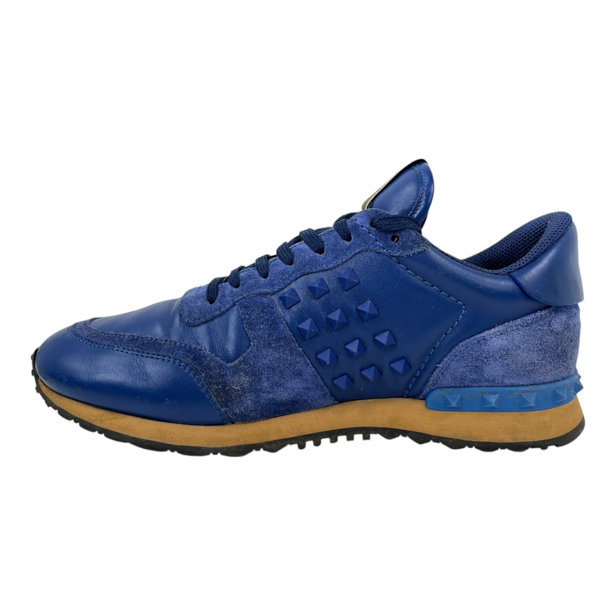 Men's Rockstud Low Trainers Blue Size EU 41 / UK 7