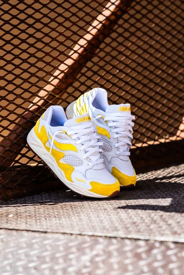 Mens Saucony Grid Shadow 2 (White/Yellow)