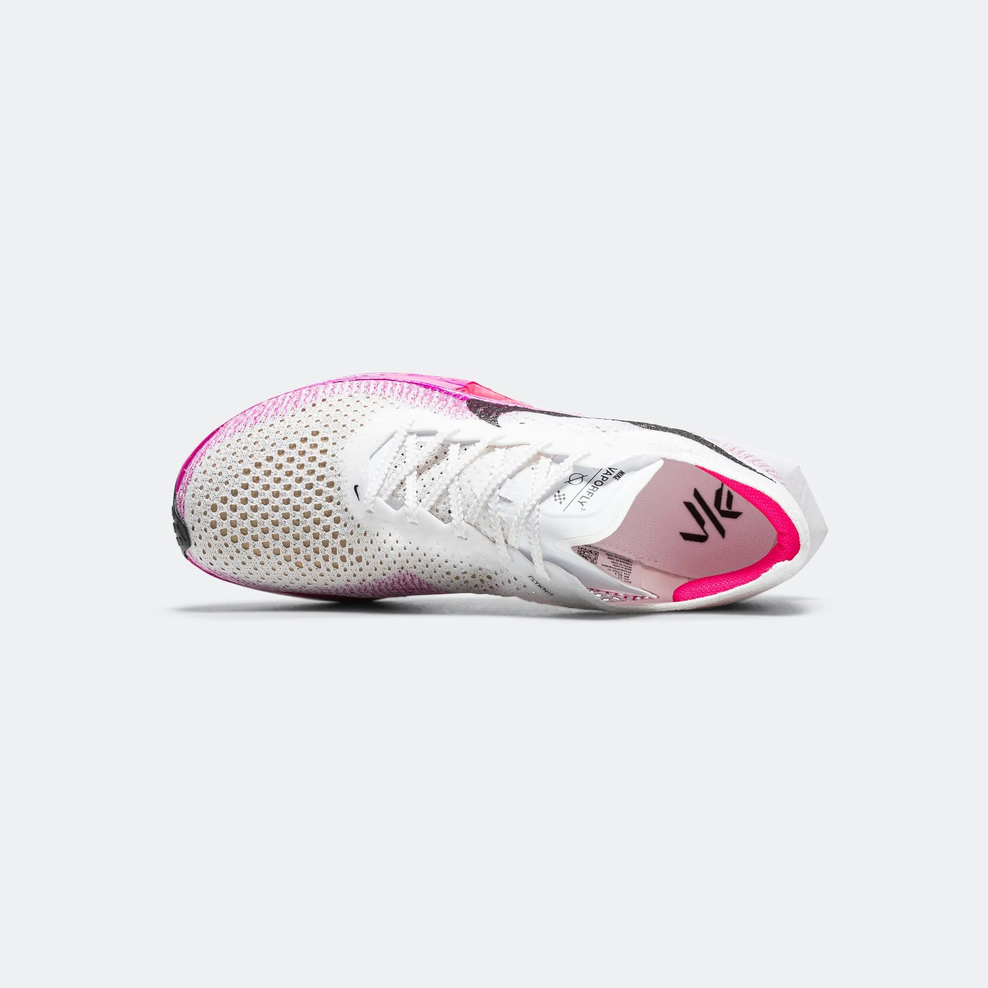 Mens ZoomX Vaporfly Next% 3 - White/Black- Vivid Purple