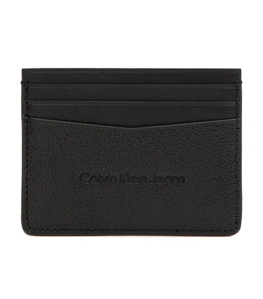 Micro Pebble Card Case Black