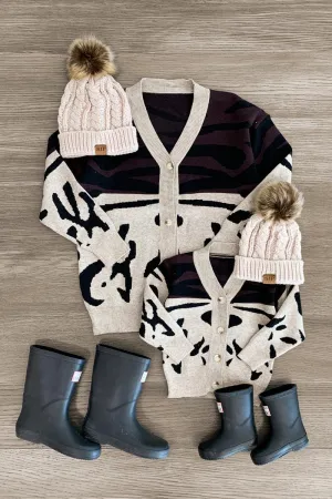 Mom & Me - Animal Print Cardigan