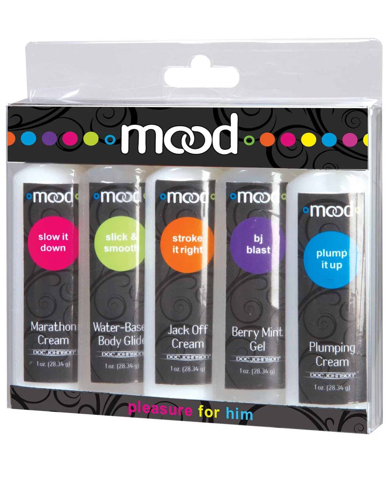 Mood Lube Pleasure for Him - Asst. Pack of 5