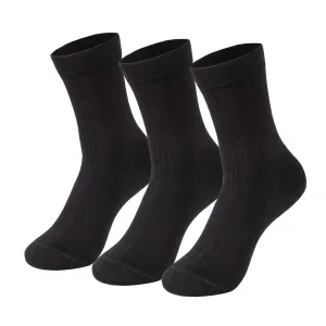 Mush Ultra-Soft, Odorless, Breathable Bamboo Calf Length Formal Socks (Black, 3)