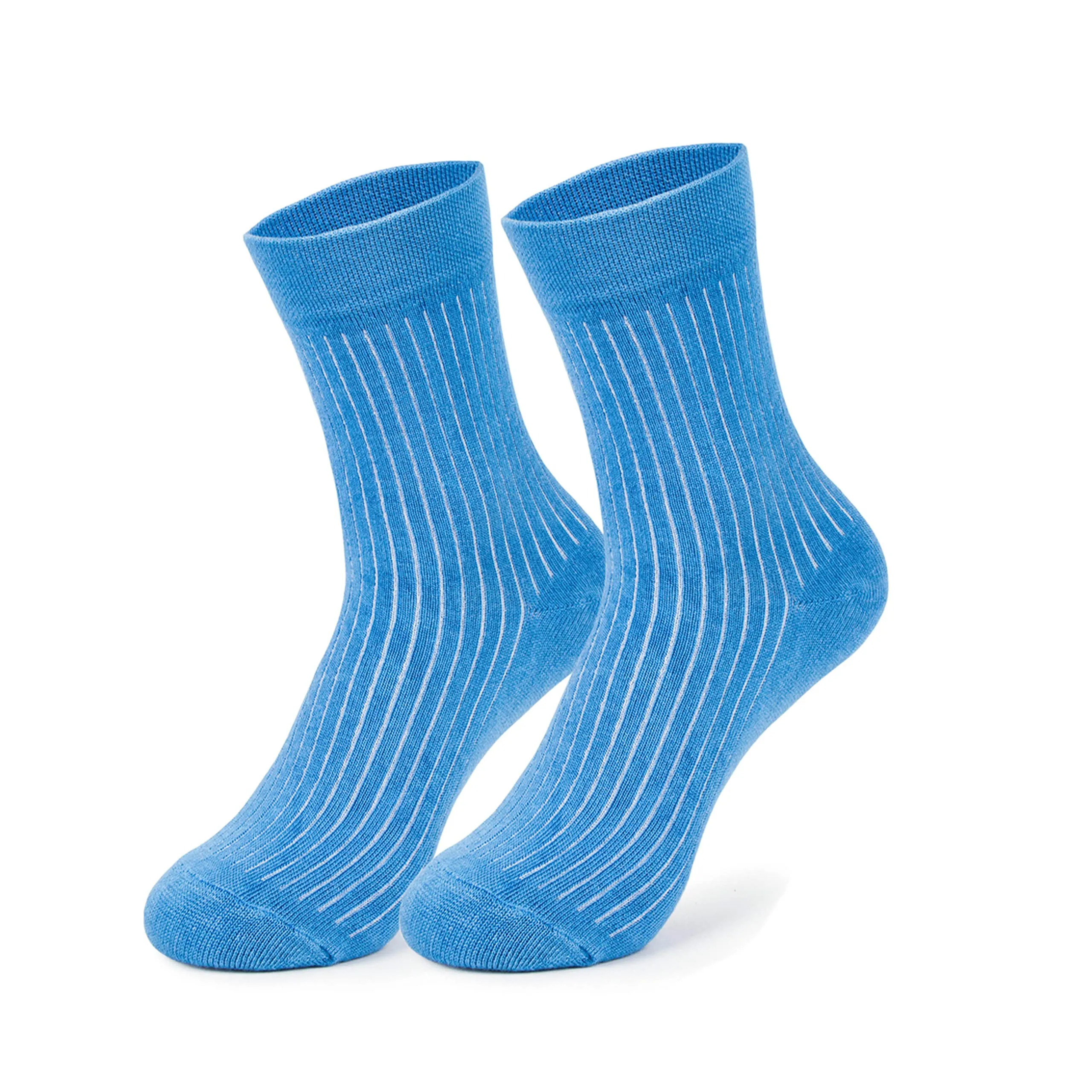 Mush Ultra-Soft, Odorless, Breathable Bamboo Calf Length Formal Socks (Sky Blue, 3)