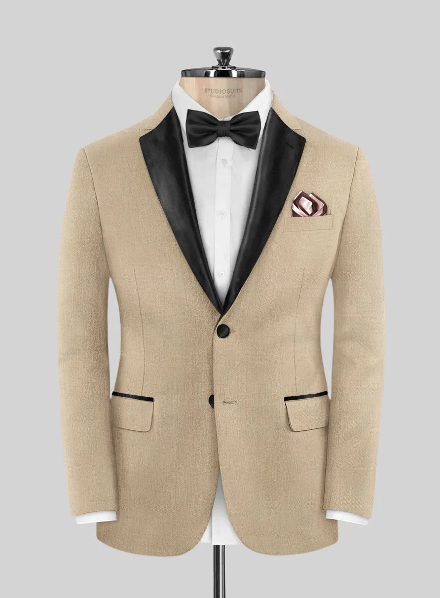 Napolean Khaki Wool Tuxedo Suit