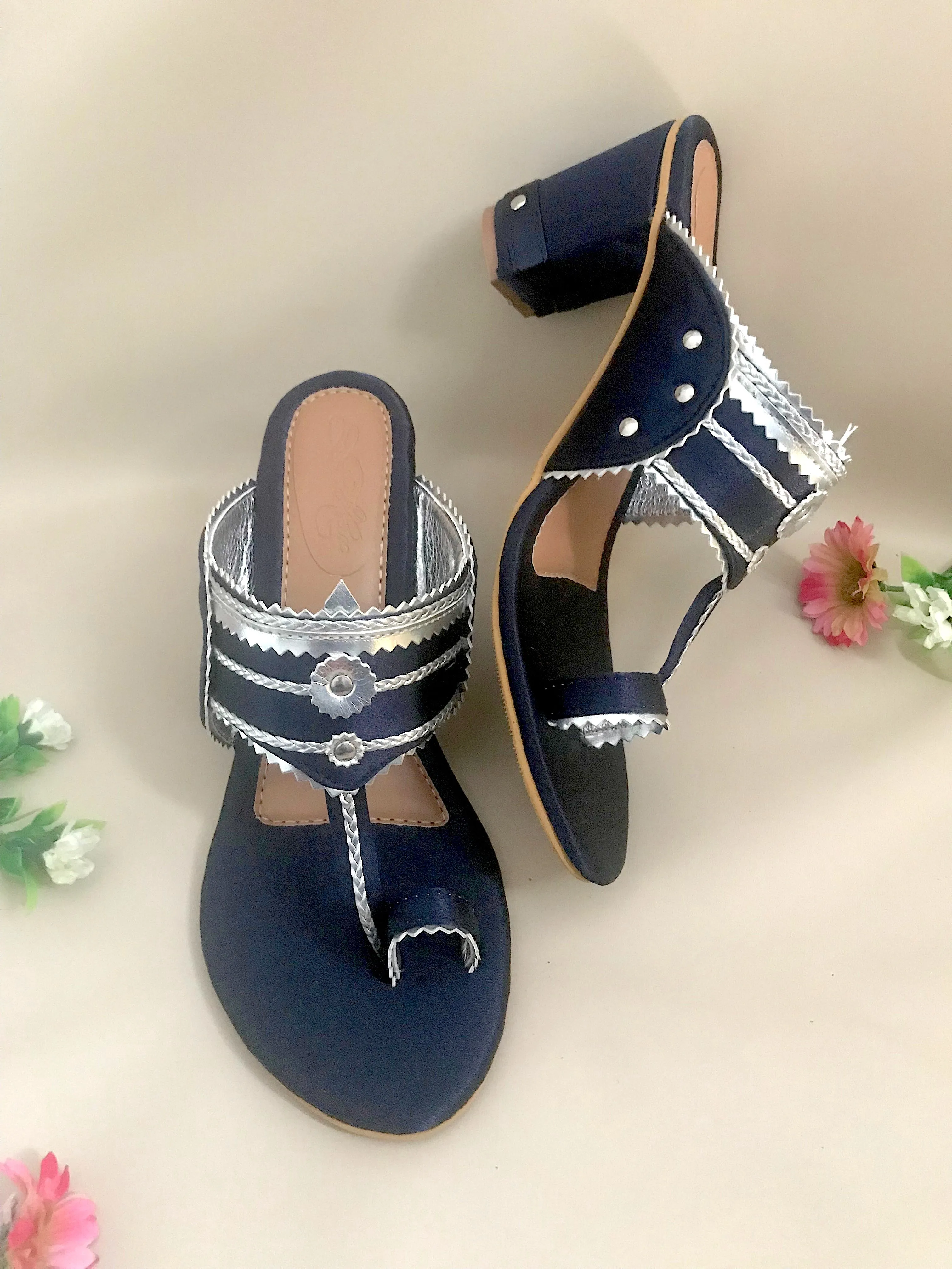 Navy Blue Kolapuri