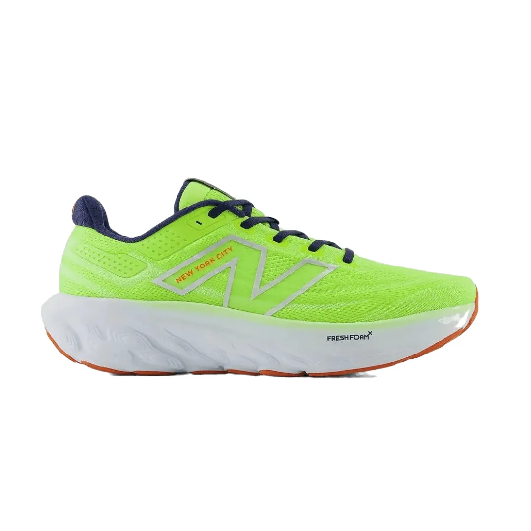 New Balance Women's TCS NYC Marathon Fresh Foam X 1080 v13 Road Running Shoes (Bleached Lime/ Navy)