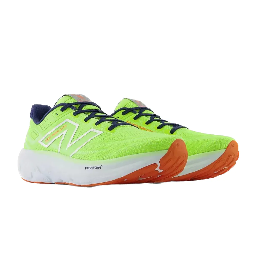 New Balance Women's TCS NYC Marathon Fresh Foam X 1080 v13 Road Running Shoes (Bleached Lime/ Navy)