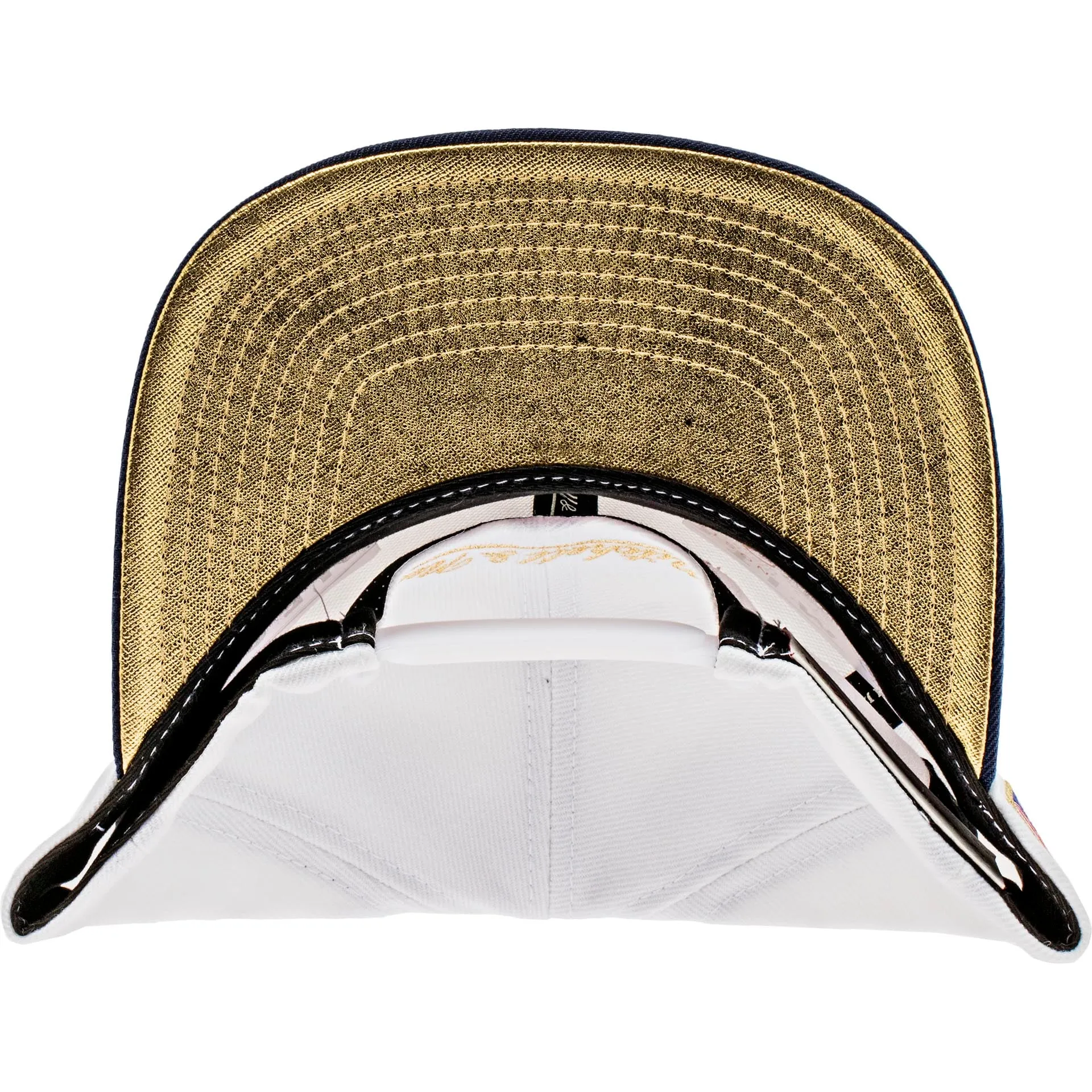 Nice Kicks X Mitchell & Ness "USA" Snapback Men's Hat - White/Gold