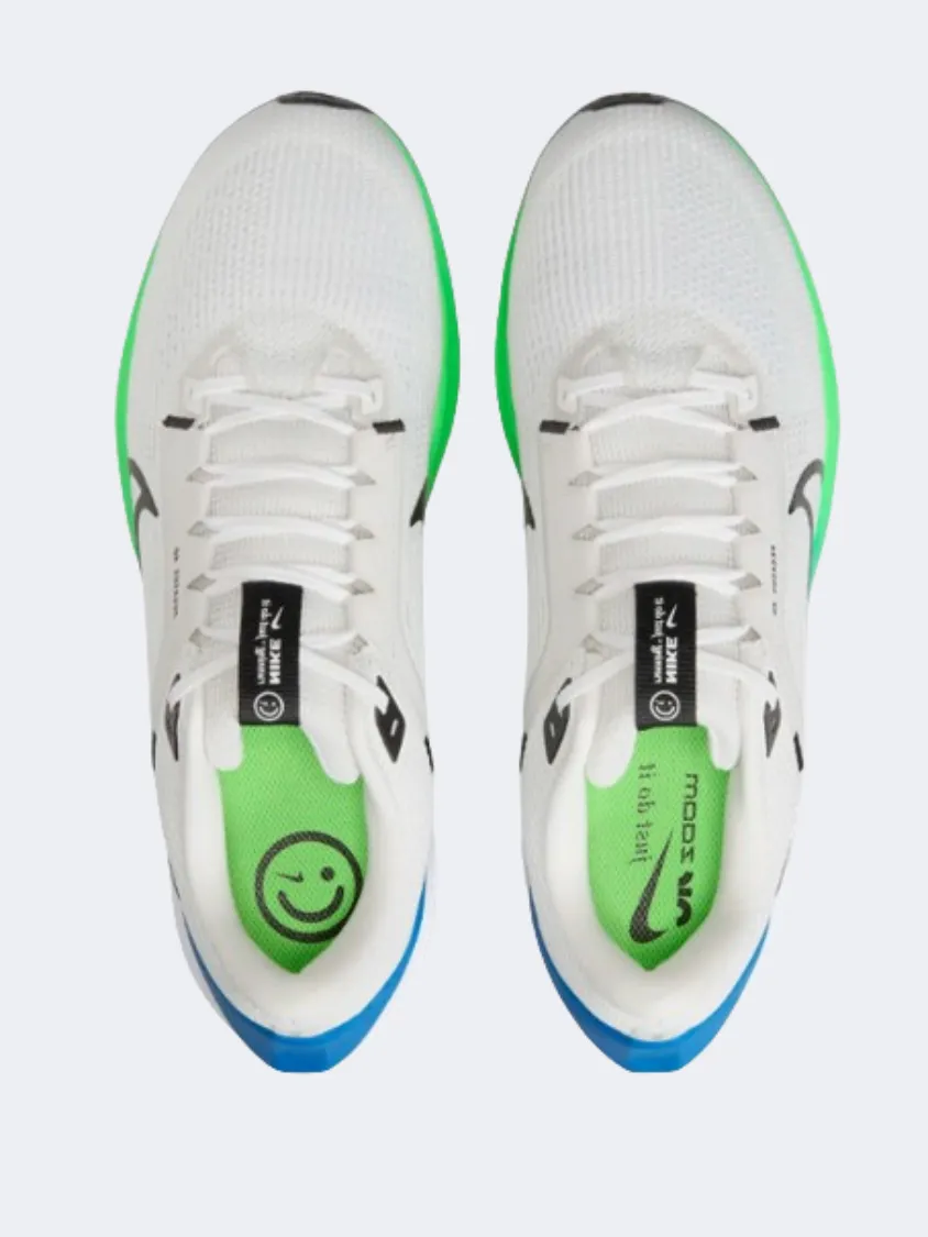 Nike Air Zoom Pegasus 40 Men Running Shoes White/Green/Black