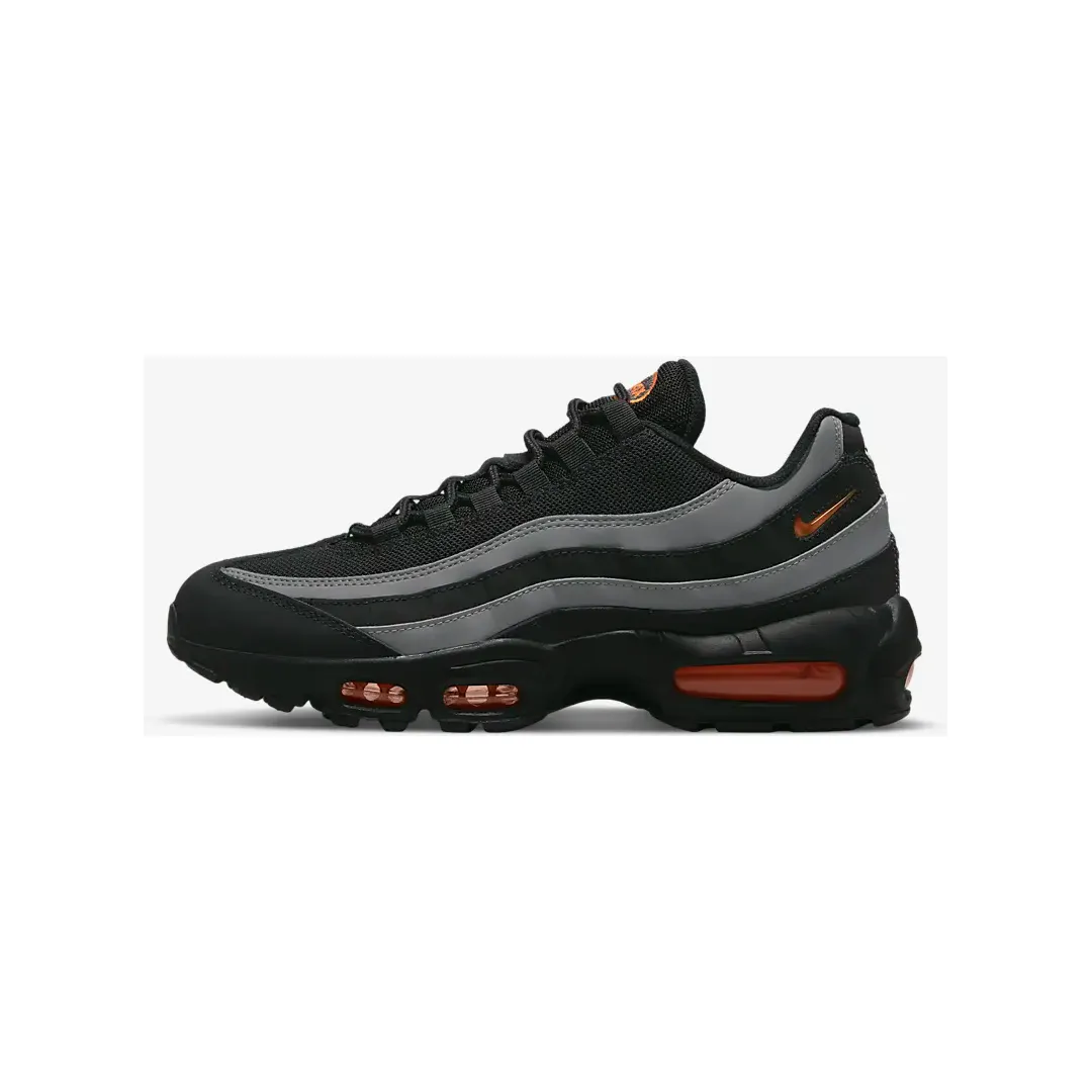 Nike Men's Air Max 95 Shoes - Black / Iron Grey / White / Safety Orange