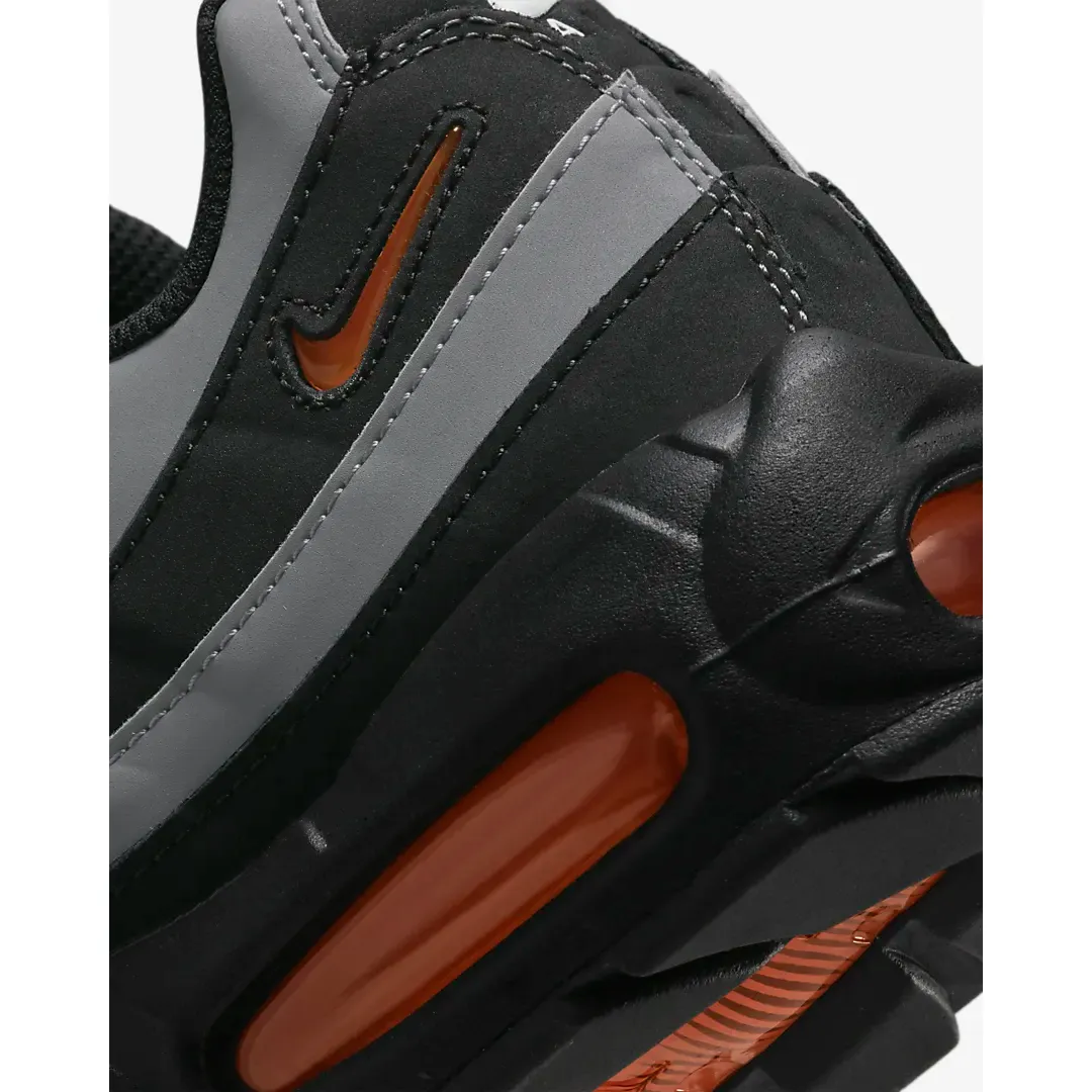 Nike Men's Air Max 95 Shoes - Black / Iron Grey / White / Safety Orange