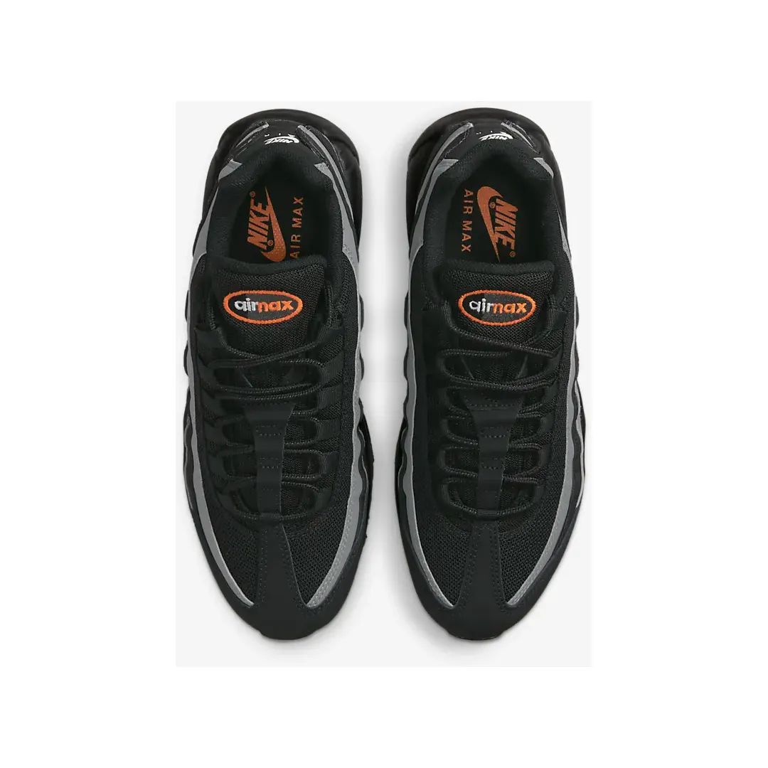 Nike Men's Air Max 95 Shoes - Black / Iron Grey / White / Safety Orange