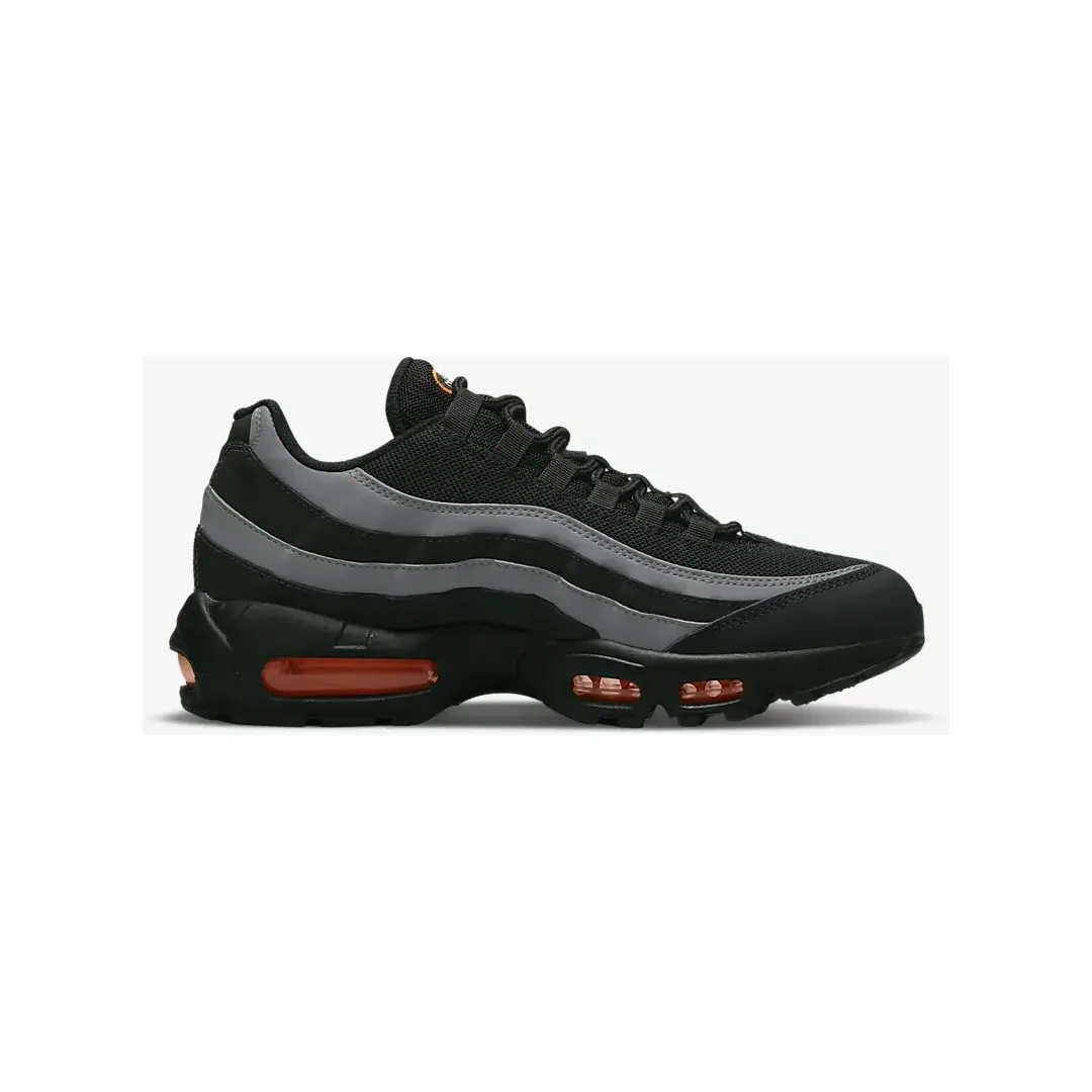 Nike Men's Air Max 95 Shoes - Black / Iron Grey / White / Safety Orange