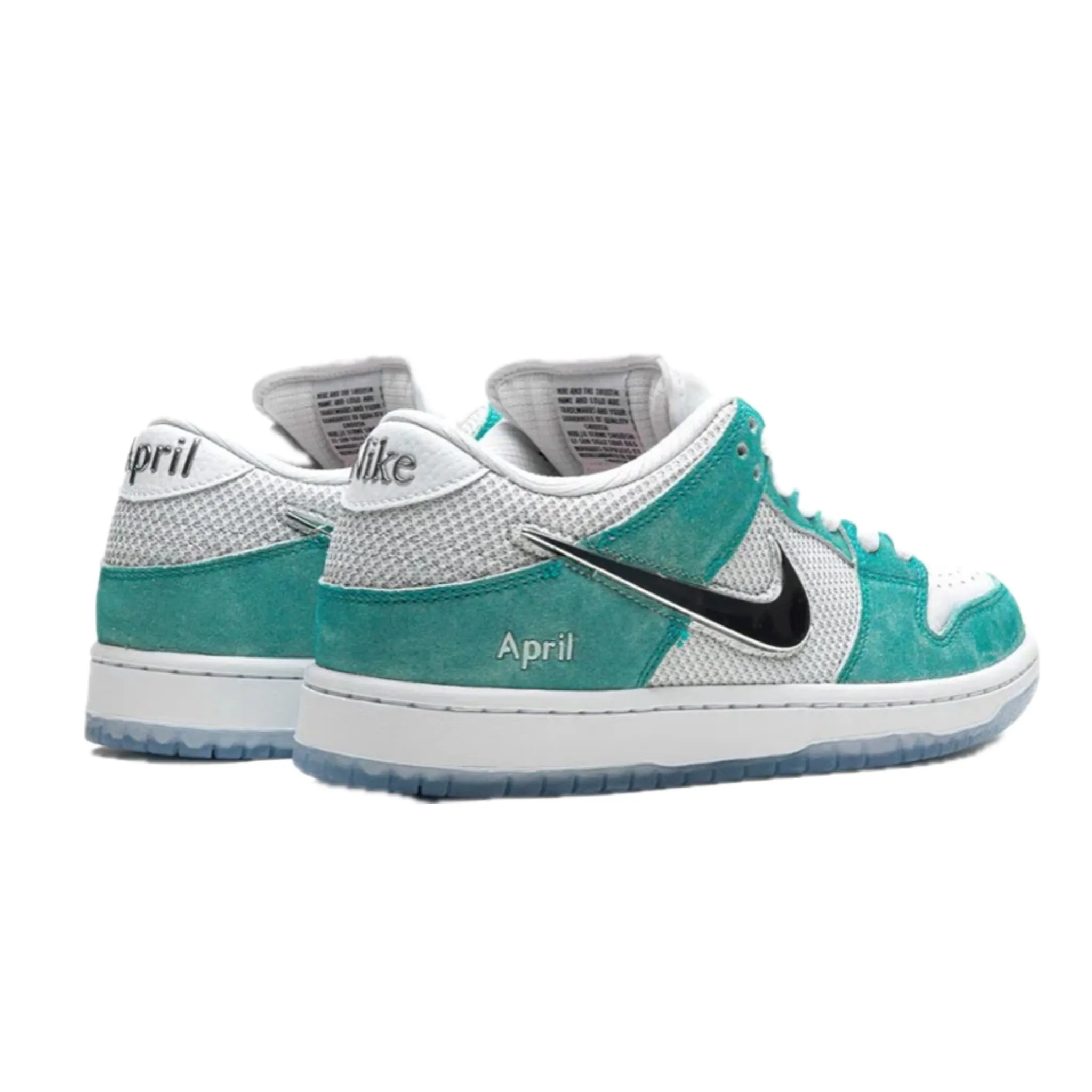 Nike SB Dunk Low April Skateboards Turbo Green Metallic Silver