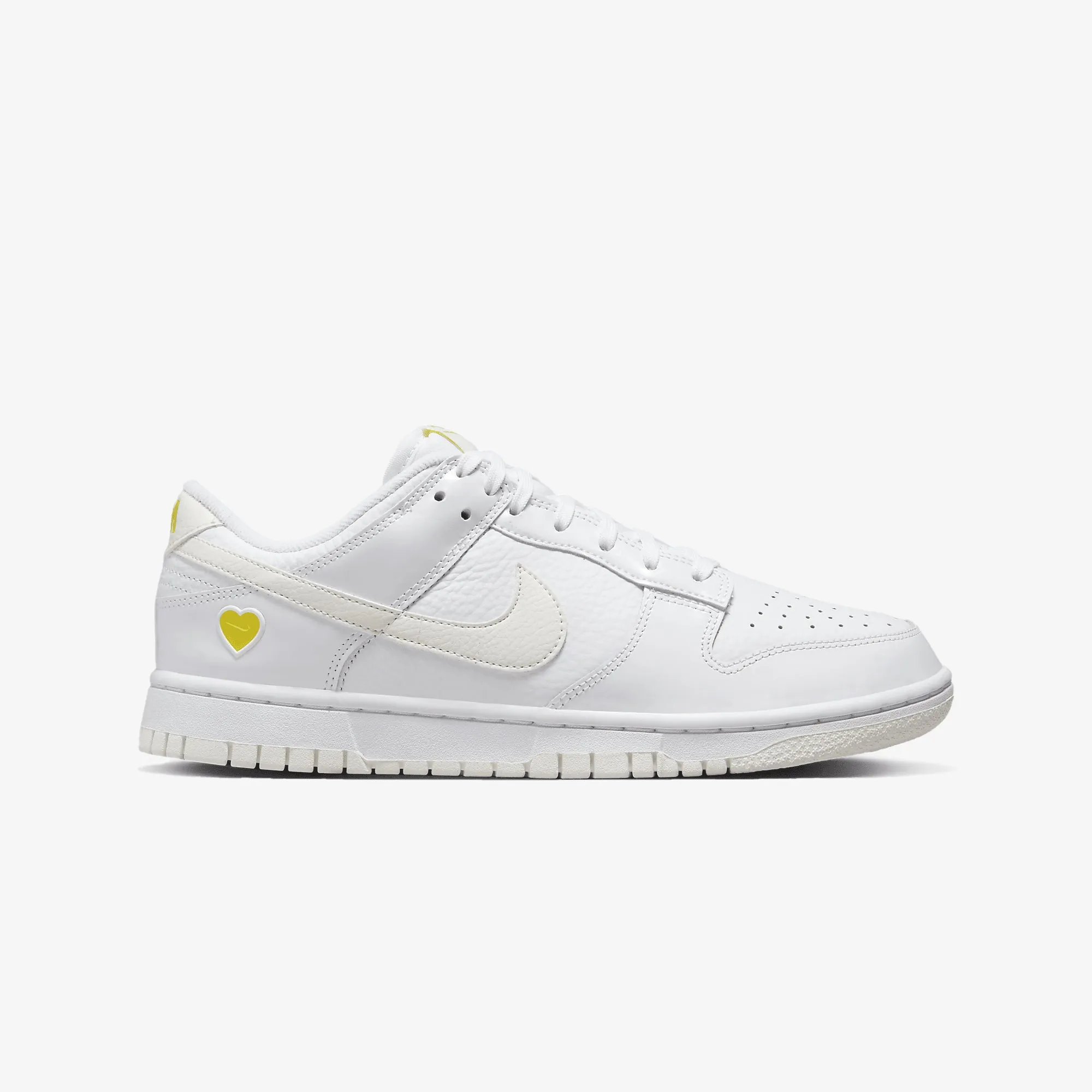 Nike | WMN'S DUNK LOW  { WHITE/SAIL-OPTI YELLOW