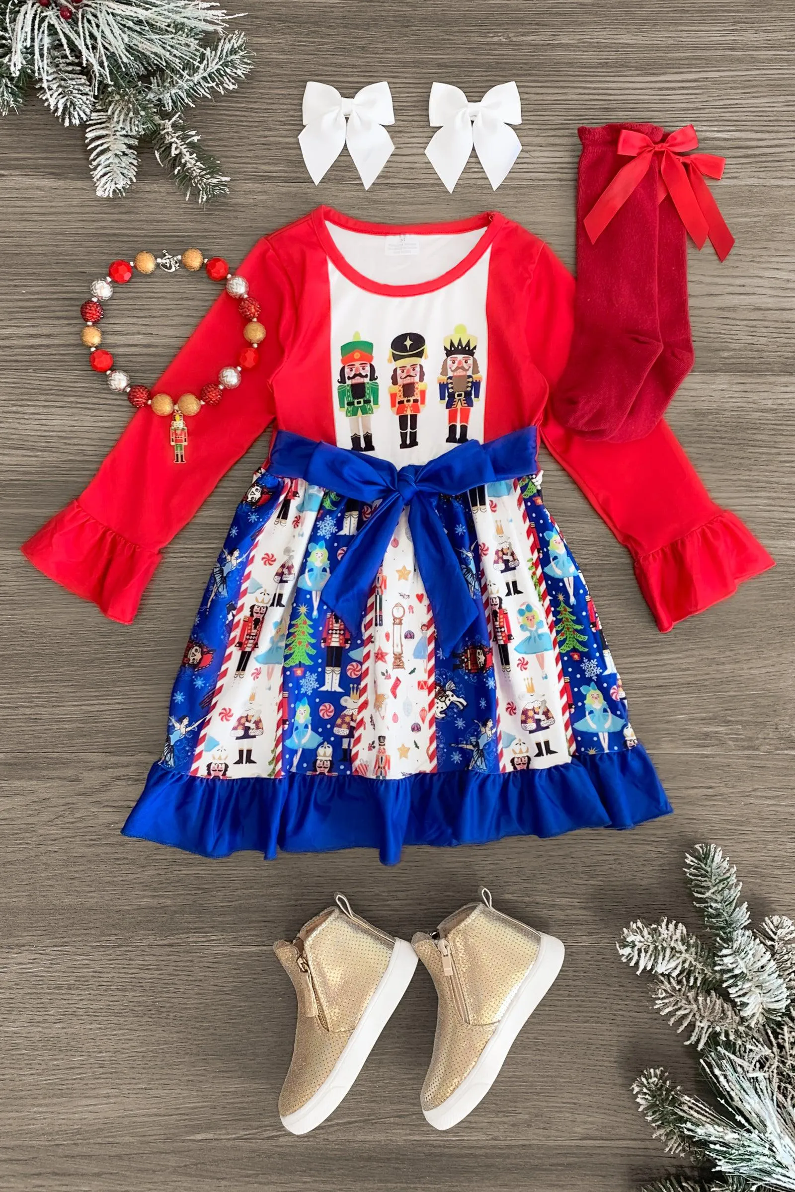 Nutcracker Ballet Ruffle Dress