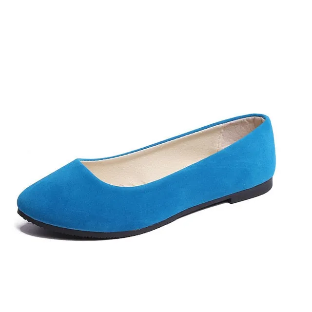 Plus Size 35-43 Women Flats Slip on Flat Shoes