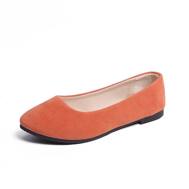 Plus Size 35-43 Women Flats Slip on Flat Shoes