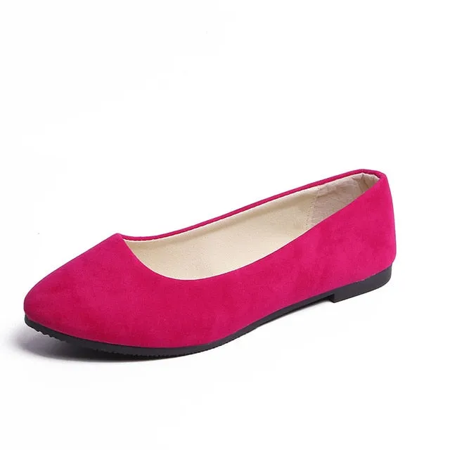 Plus Size 35-43 Women Flats Slip on Flat Shoes