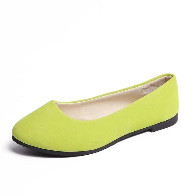 Plus Size 35-43 Women Flats Slip on Flat Shoes