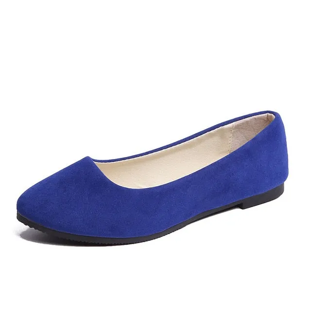 Plus Size 35-43 Women Flats Slip on Flat Shoes