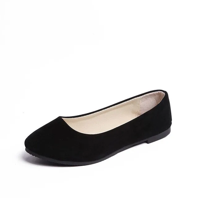 Plus Size 35-43 Women Flats Slip on Flat Shoes