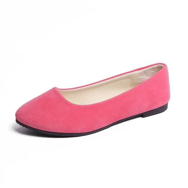 Plus Size 35-43 Women Flats Slip on Flat Shoes