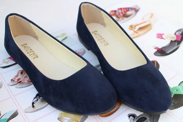 Plus Size 35-43 Women Flats Slip on Flat Shoes