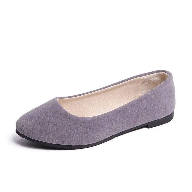 Plus Size 35-43 Women Flats Slip on Flat Shoes