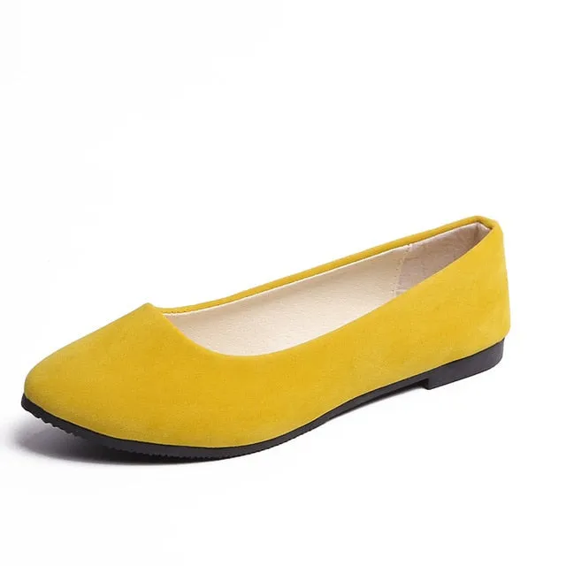 Plus Size 35-43 Women Flats Slip on Flat Shoes