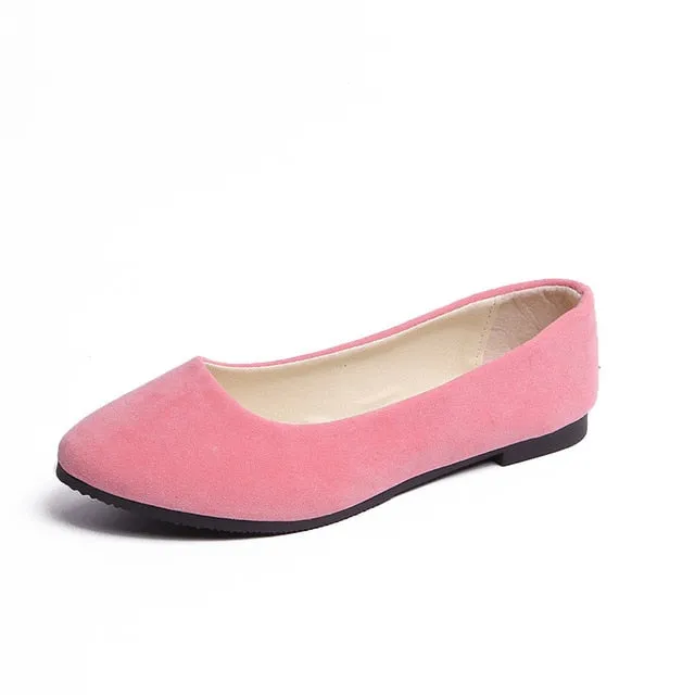 Plus Size 35-43 Women Flats Slip on Flat Shoes