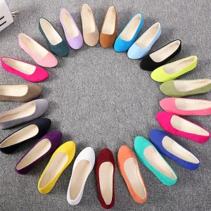 Plus Size 35-43 Women Flats Slip on Flat Shoes