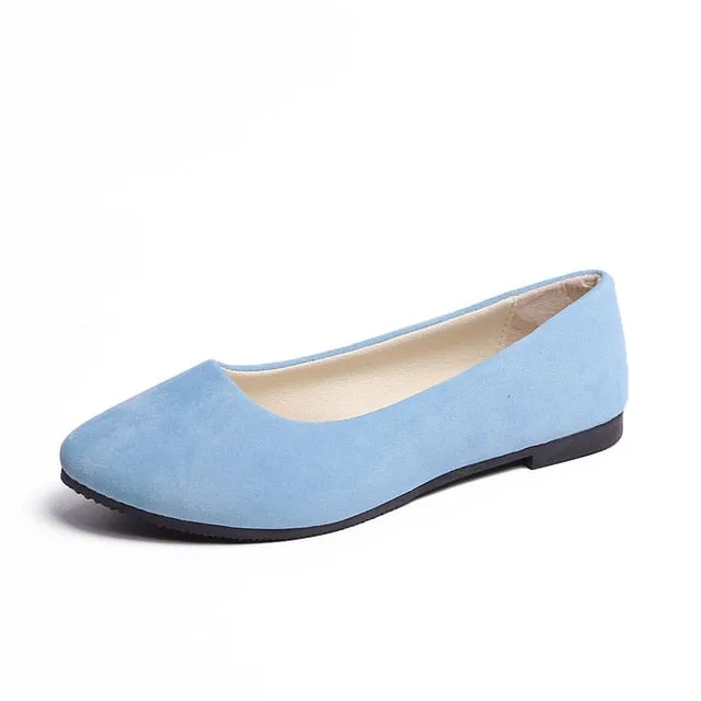 Plus Size 35-43 Women Flats Slip on Flat Shoes