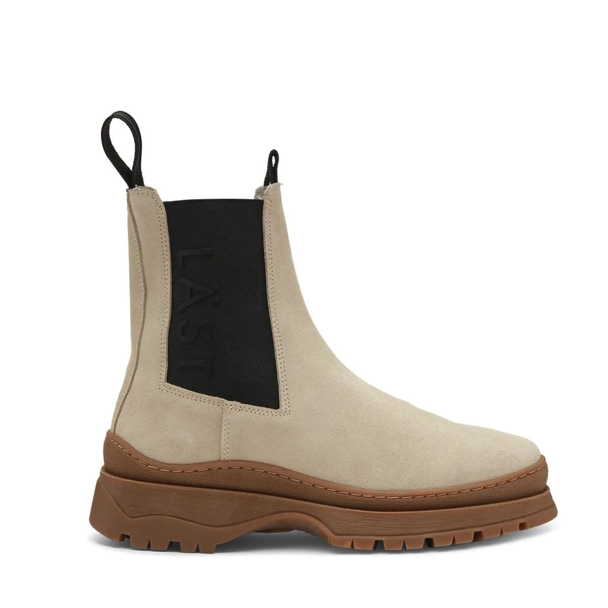 Powder Chelsea Suede Beige Boots