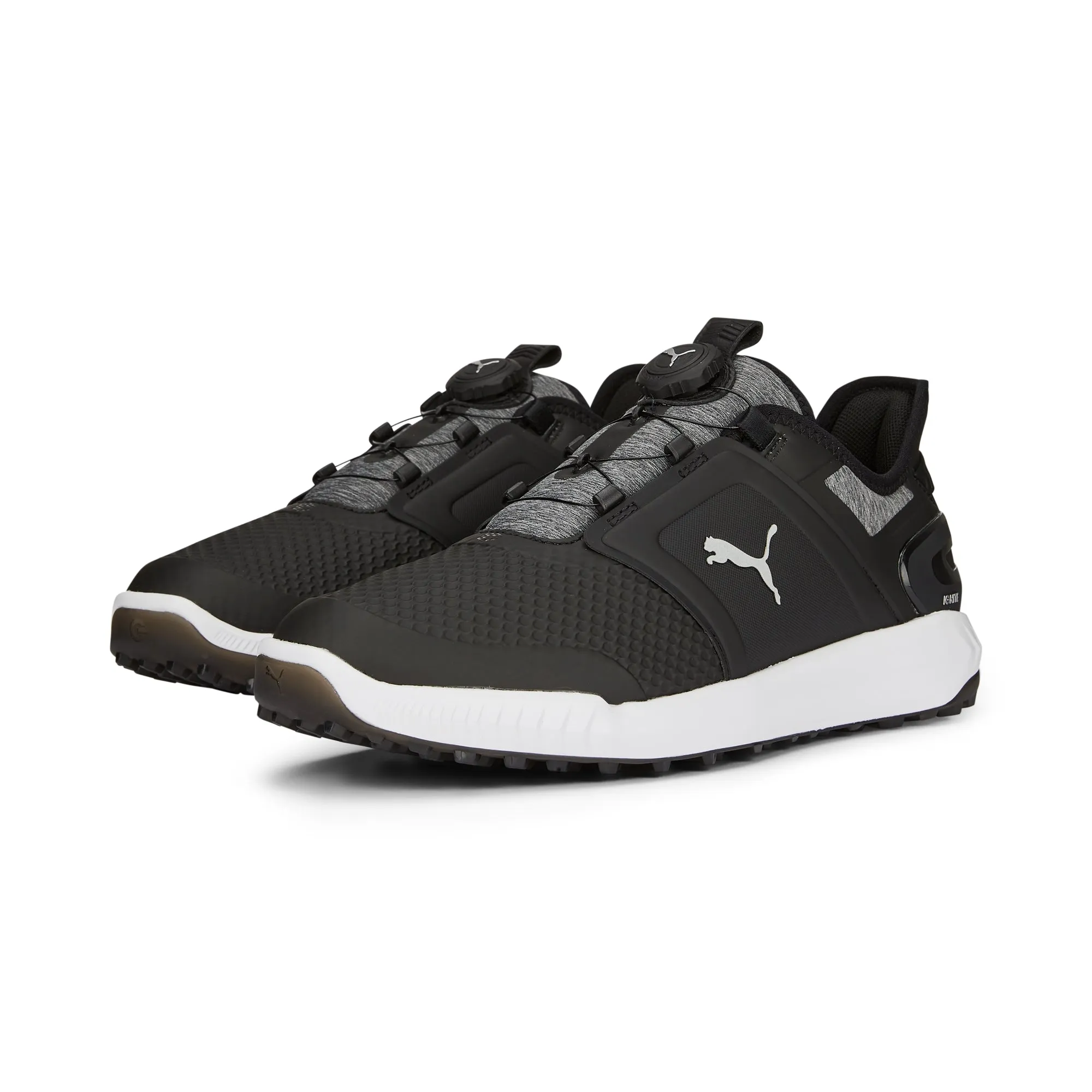 Puma Men's Ignite Elevate Disc Spikeless Golf Shoes - Black/Silver