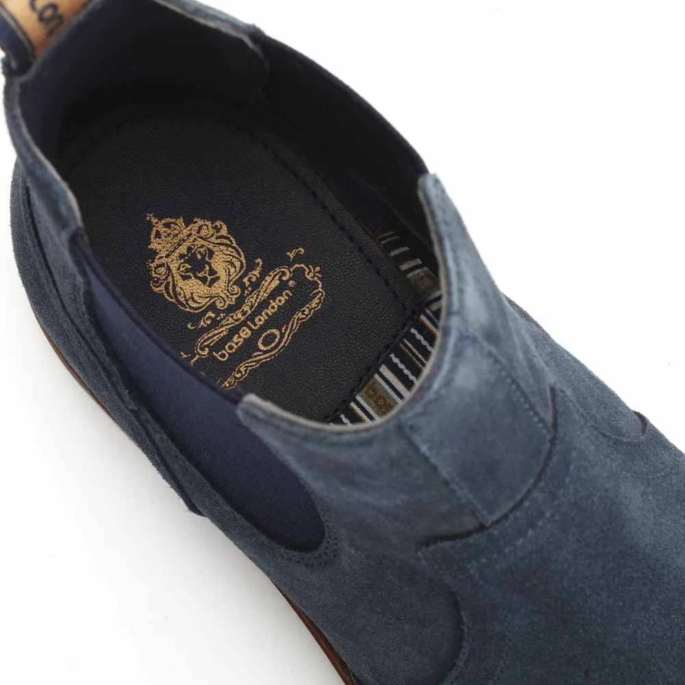 Rampton Suede Navy Chelsea Boots