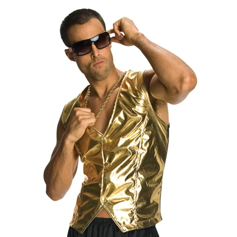 Rapper Gold Vest-Adult