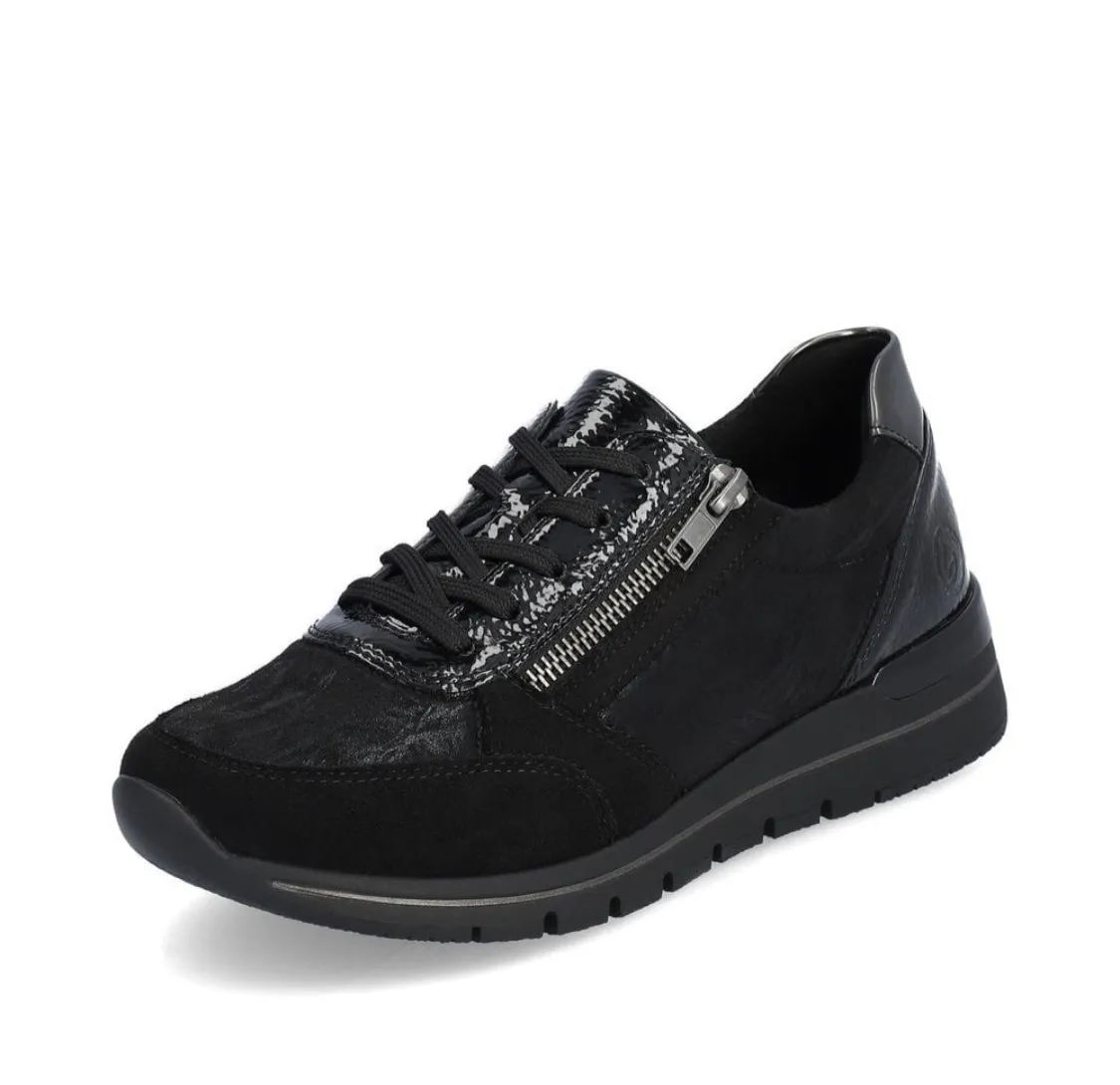 Remonte R6700-03 Black Combination Trainers