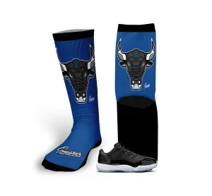 Retro 11 Low Space Jam War Bully Socks