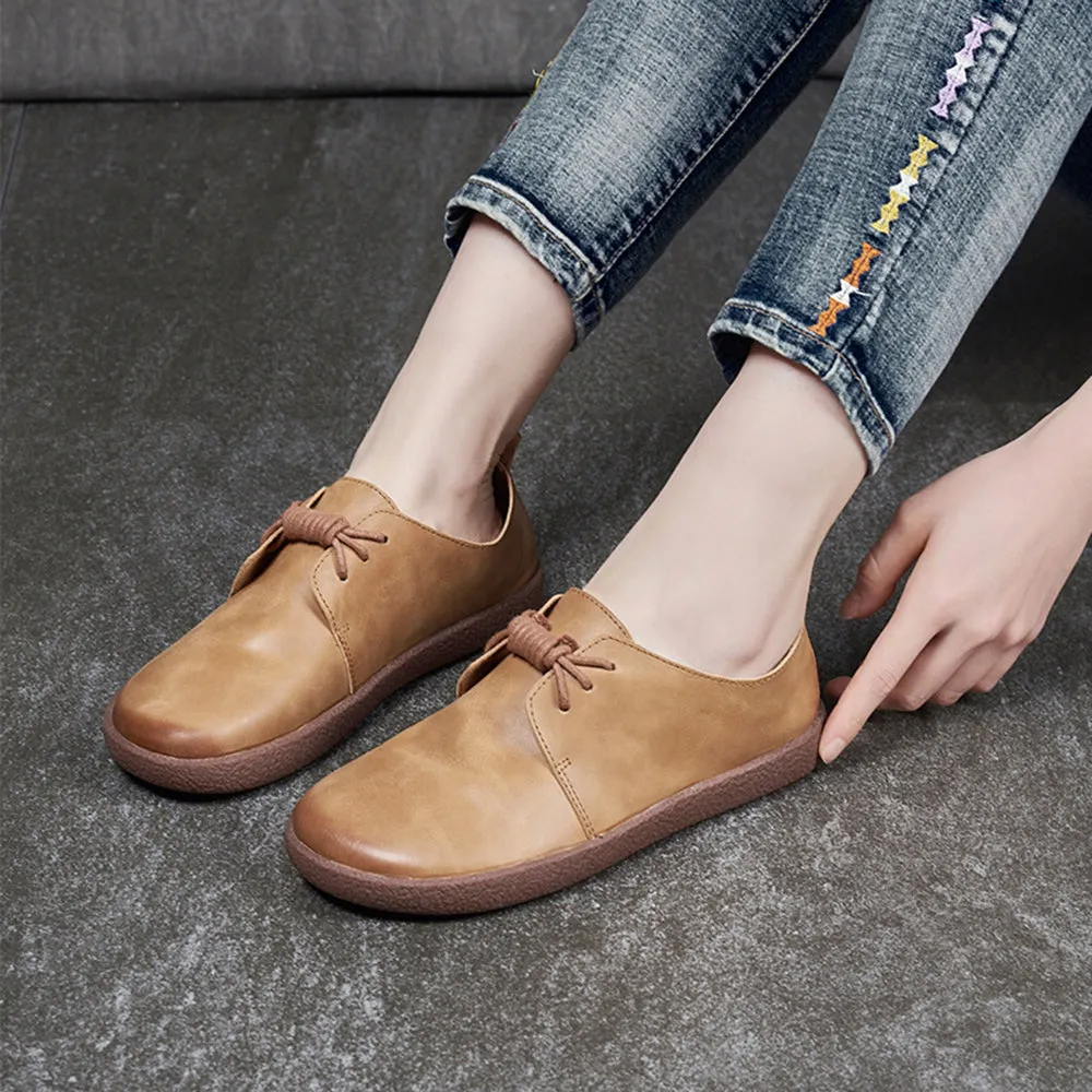 Retro Handmade Soft Leather Shoes