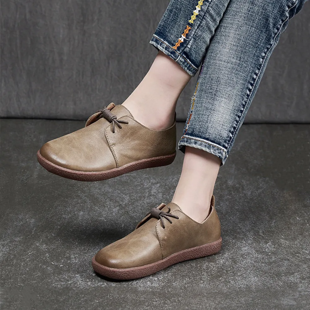 Retro Handmade Soft Leather Shoes