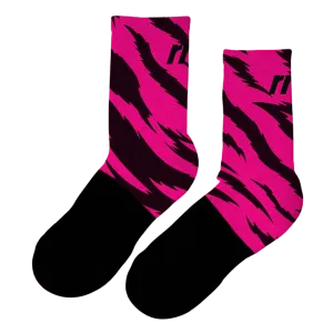 RNNR - Marathon Crew Sock - Pink Tiger